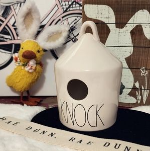 Rae Dunn Double Sided Knock Birdhouse..